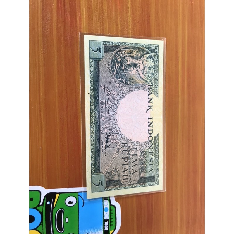 Uang Kuno 5 Rupiah Seri Hewan Monyet UNC