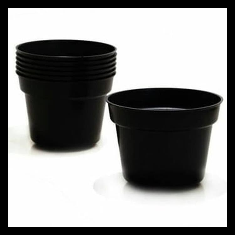 Diskon Pot Bunga / Pot Plastik Hitam 20 Terjamin