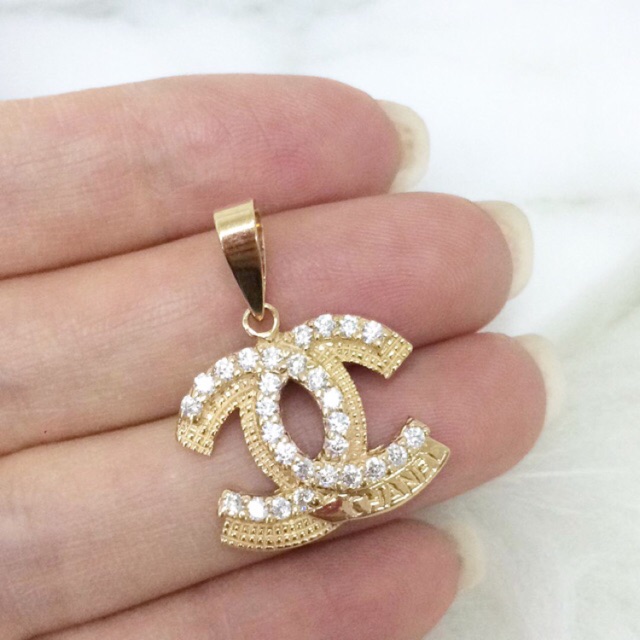 TM375 LIONTIN CHANEL EMAS ASLI