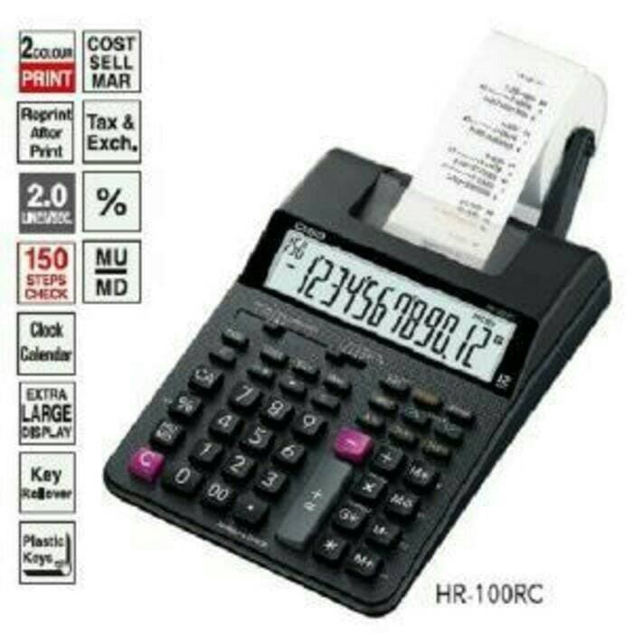 

Kalkulator Print Struk Casio HR 100-RC