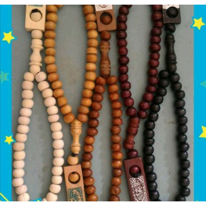 Tasbih Kayu 33 / souvenir muslim umroh ibadah haji