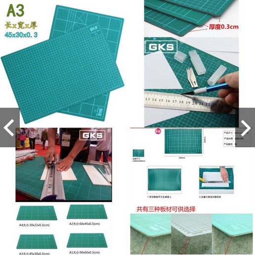 Cutting Mat alas potong ukuran A3 alas potong kertas pen cutter