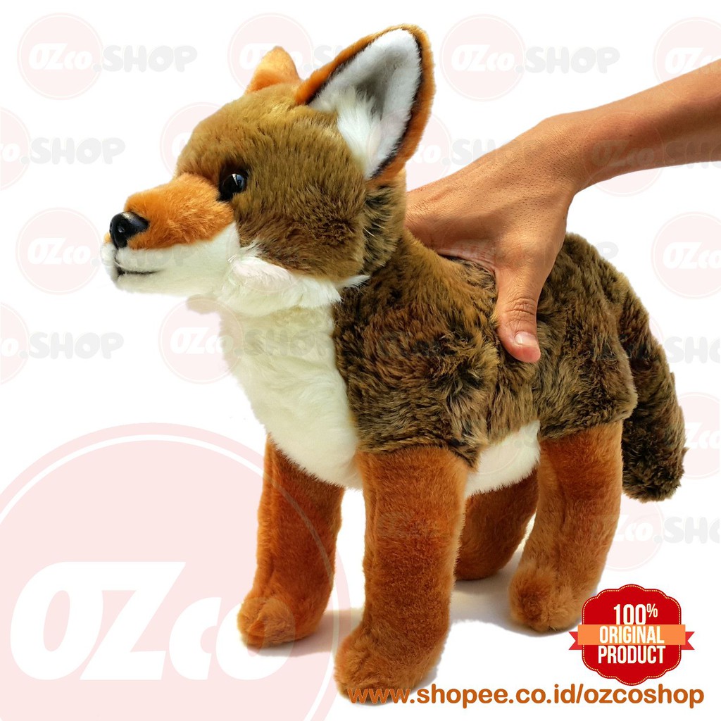 Boneka Hewan Anjing Hutan Coyote Original Ozco Soz130 Shopee