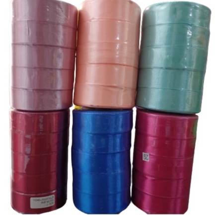 

Pita Satin varian warna Ukuran 1 Inchi / 2,5cm Per Roll pita hias pita kado pita bucket bunga pita hampers pita besek pita parcel pita souvenir Pita hias rambut pita hias pakaian pita kembang pita Premium