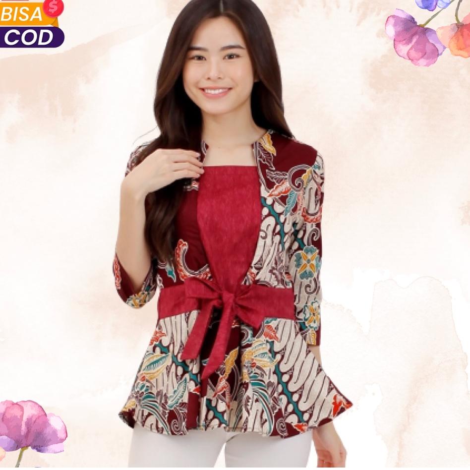 Terlaris Atasan Wanita Batik Wanita Batik blouse batik wanita modern atasan batik wanita modern