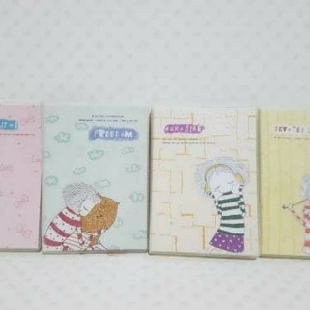 

Note book mini curly Hair Girl