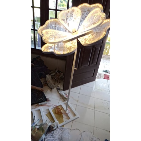 kap  lampu led dekorasi kekinian kumplit