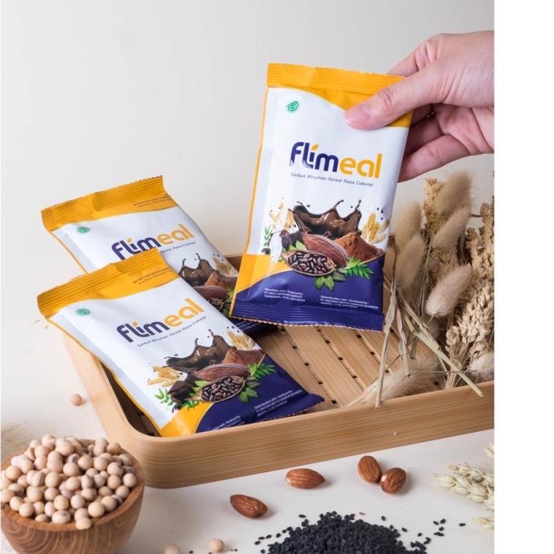 

WOW MURAH ⁂ FLIMEAL MEAL REPLACEMENT RASA COKLAT KEMASAN SACHET BPOM UNTUK DIET..