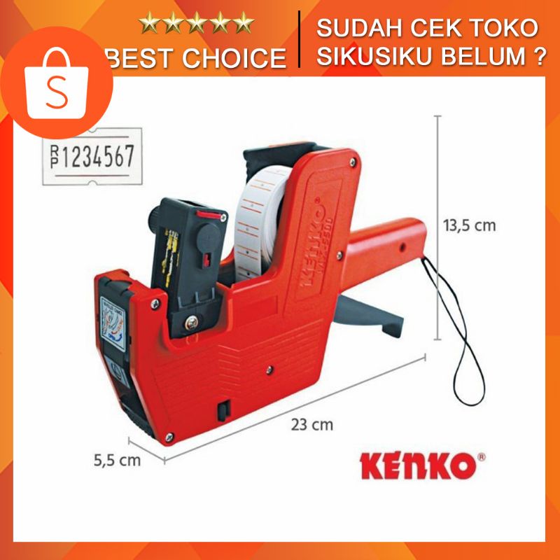 

Price Labellers MX-5500 1 Baris Kenko - Mesin Alat Label Harga 1 Baris