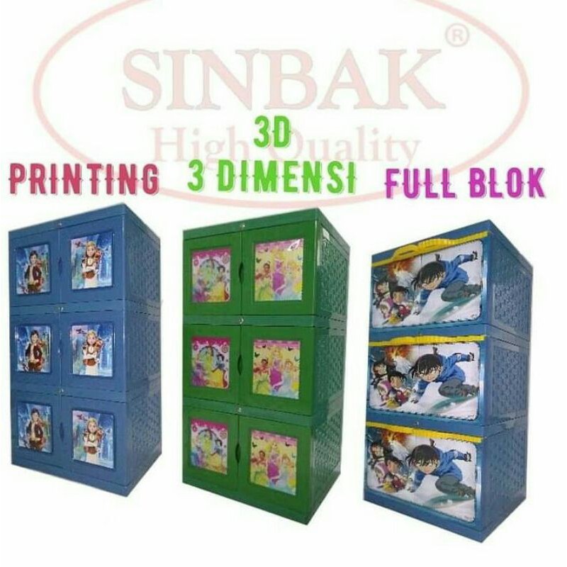 Sinbak - Lemari plastik merk sinbak full kunci - Jumbo