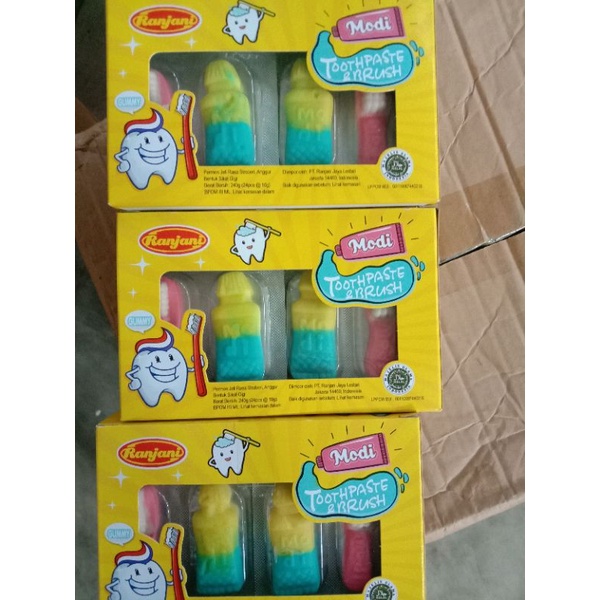 

Ranjani modi toothpaste & brush candy isi 24pcs harga 22.500