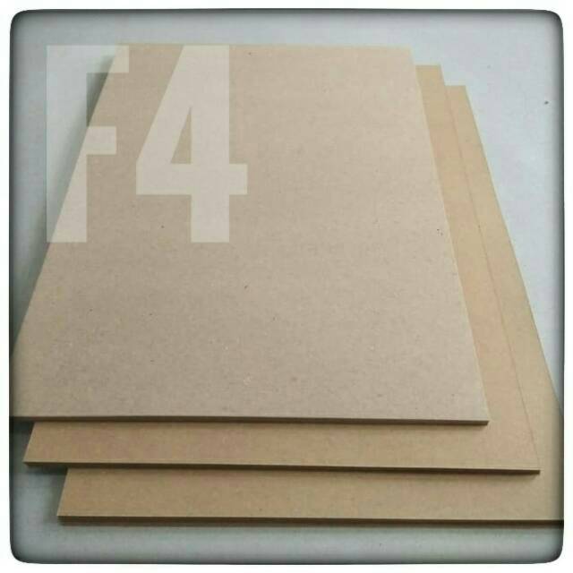 

( 100 Lembar ) Kraft Liner 125 Gsm / Kertas Samson Uk F4 21.5 cm X 33 cm