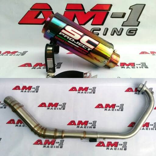 Knalpot SC PROJECT PELANGI CBR 150R 150 Facelift CBU K45 Lokal Las Cacing BERKUALITAS