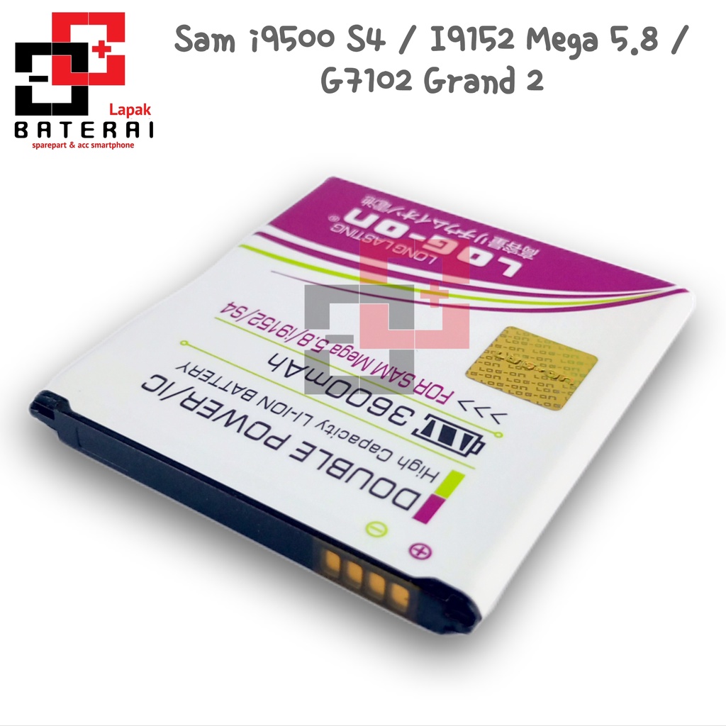 LOG - ON Baterai Samsung Mega 5.8 i9150 / i9152 Double IC Protection Battery Batre