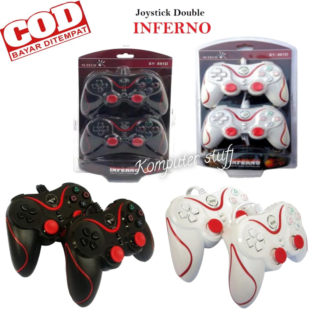 Gamepad Stick Double Getar Control USB Di PC Laptop M-Tech Inferno - SY881D