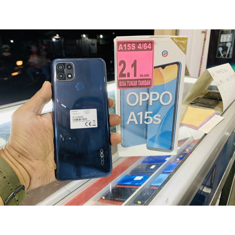 OPPO A15s RAM 4// Rom 64GB Fullset//Second