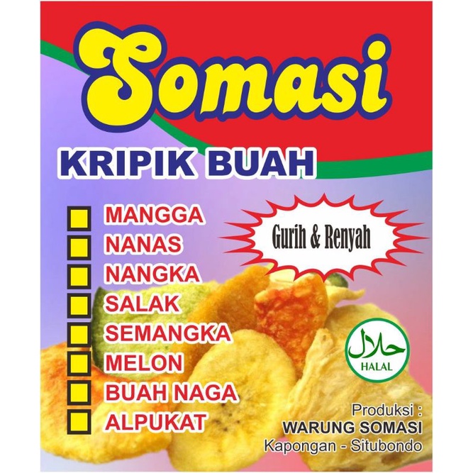 

KRIPIK BUAH (Mangga, Apel, Nangka, Nanas dll) !!! RENYAH DAN GURIH