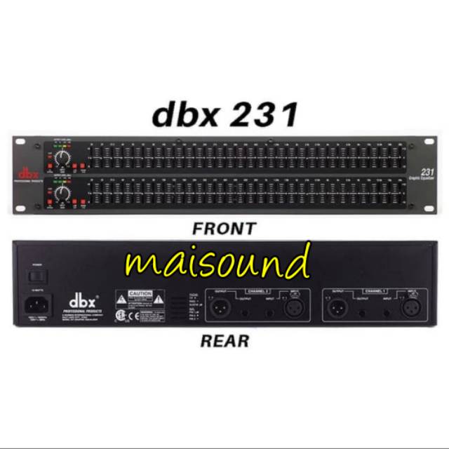 EQUALIZER DBX 231 EQUALISER DBX 231 DBX231