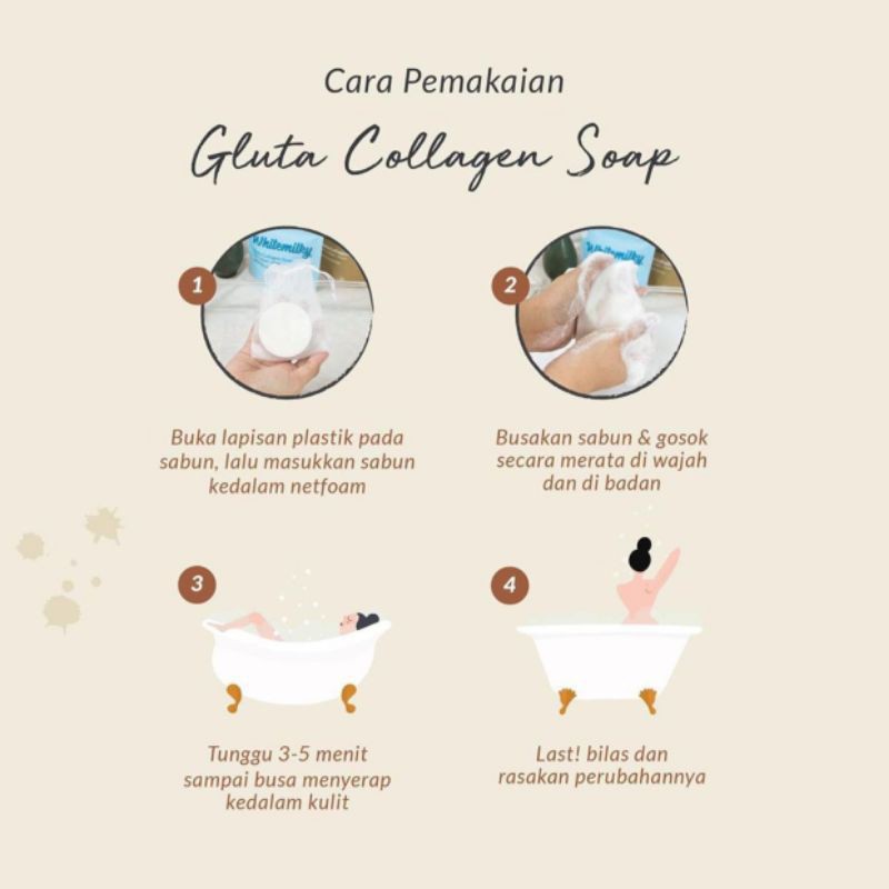 GLUTA COLLAGEN SOAP CHOCOWHITE WHITEMILKY