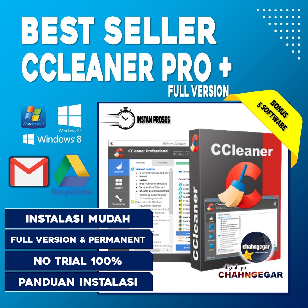 CCleaner Professional Plus 6 Edisi 2023 Full Version Lisensi Lifetime (Bisa update online) Software Pundle Pack dengan Defraggler Recuva