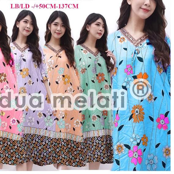 ▼ Baju Tidur Daster Batik Jumbo Big Size Rayon XXXL D33D34D35D36D37 ♕