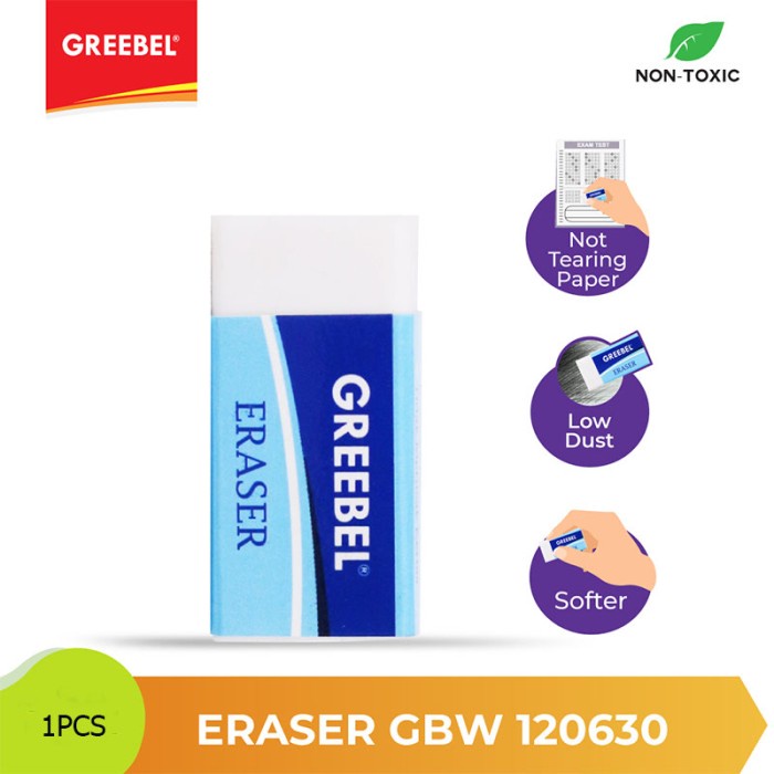 Penghapus Greebel Eraser GBW-120630 M - Putih