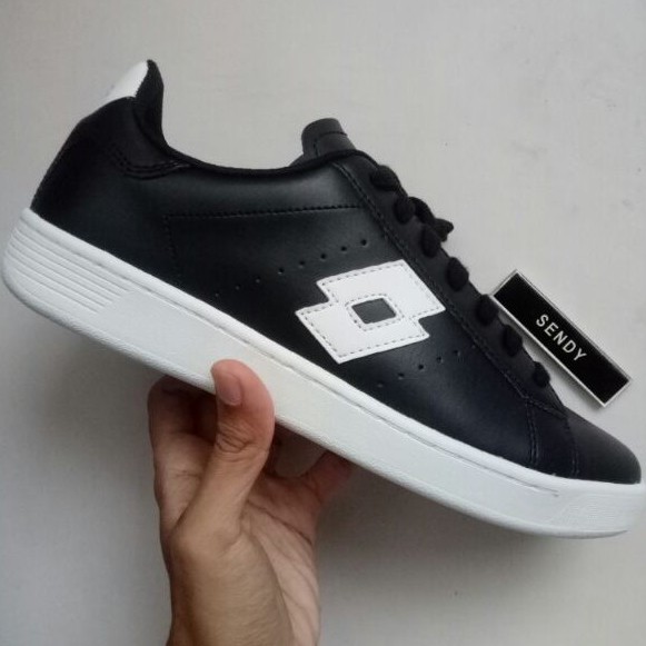 Lotto 1973 Evo Black 212064 2LJ Sepatu Casual Sneakers Original