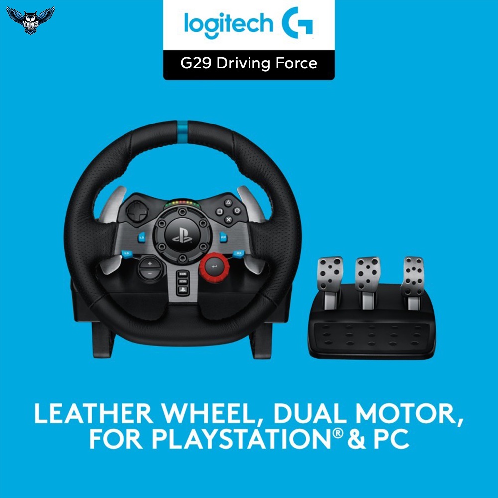 Logitech G29 Driving Force Racing Wheel and Pedal for PC, PS4 and PS5