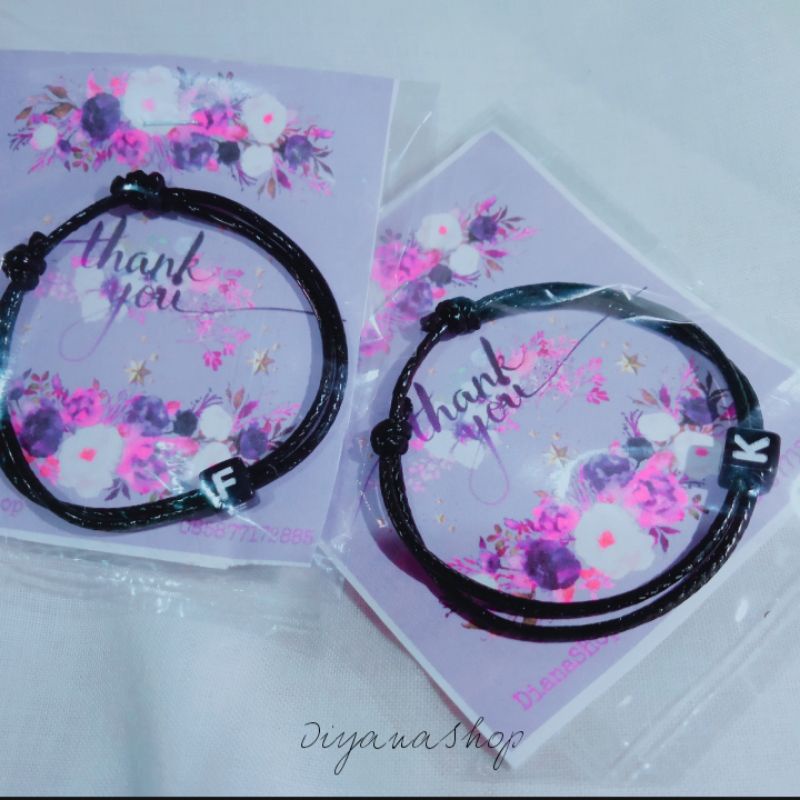 PART 1(A-T) GELANG INISIAL NAMA | Gelang persahabatan gelang Couple