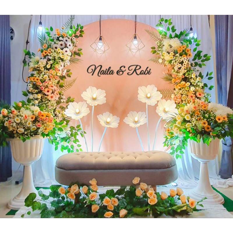 SEWA DEKORASI AKAD/ BACKDROP AKAD/ENGAGEMENT/ WEDDING  LAMARAN/ Aqiqah