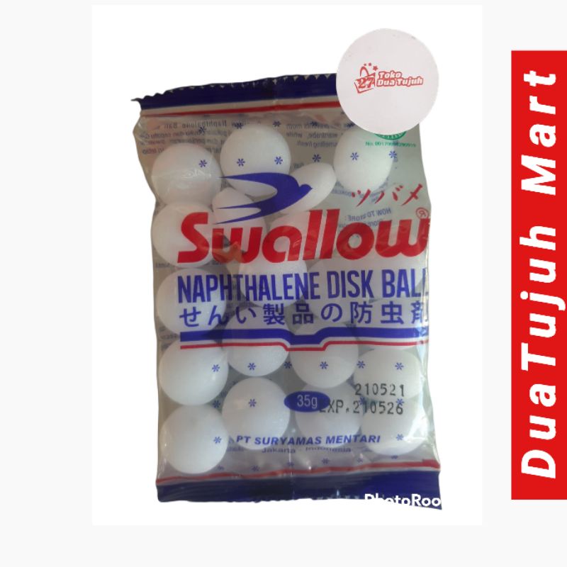 Kapur Barus  Kamper Naptalin Swallow 35g