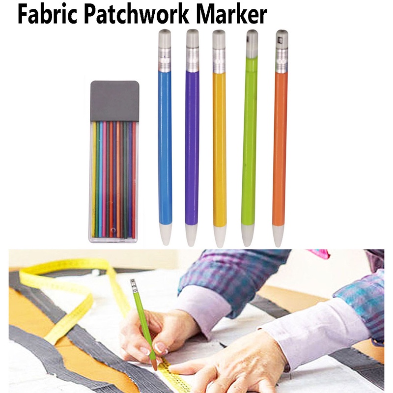 Pen Marker Penanda Kain Patchwork Dengan 12 Refill Untuk Menjahit