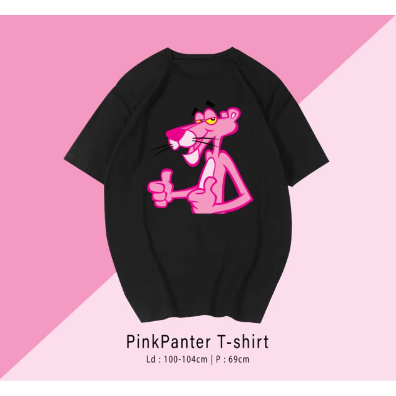 T-SHIRT / TUMBLR TEE KAOS PINK PANTER OVERSIZE PREMIUM