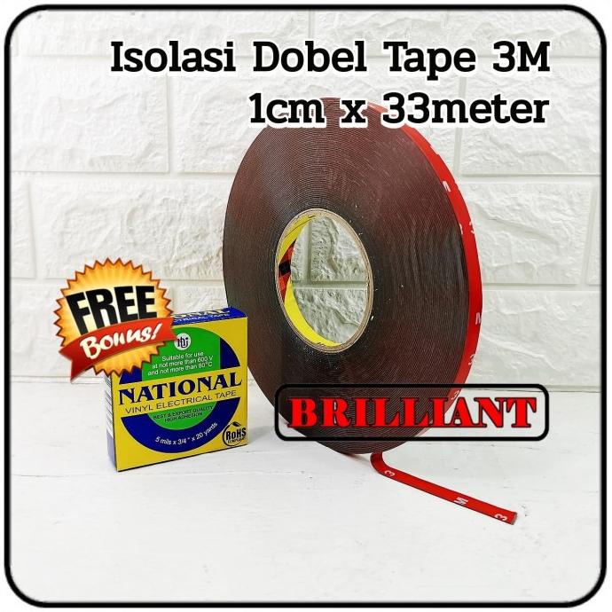 

COD Isolasi Bolak Balik 1cm x 30meter 3M - Dobel Tape ORI