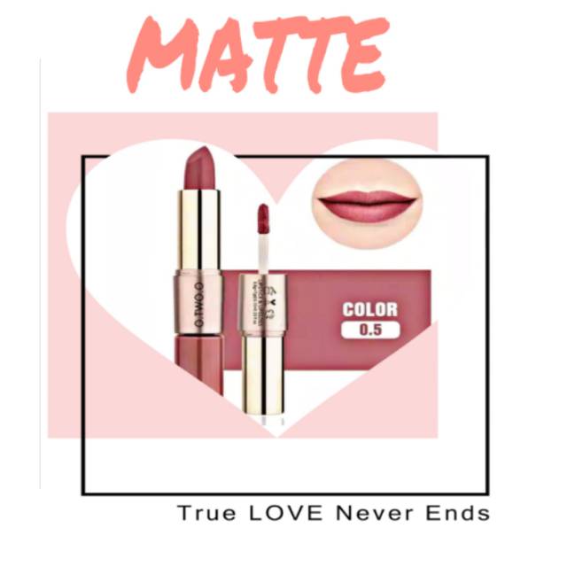 Lipstik matte liquitd O.TWO.O 2in one../MATTE/LIPSTIKLIQUITD/LIPSTIKMURAH/LIPSTIK