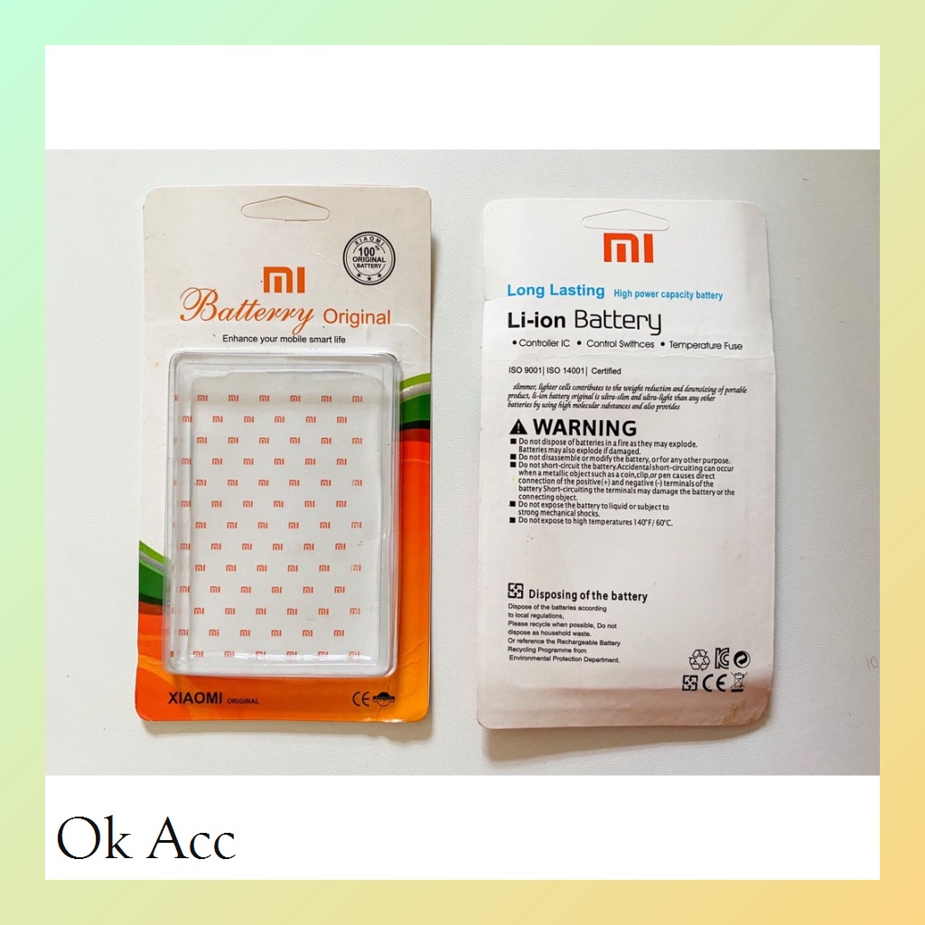 Pack Baterai handphone HP xiaomi Mi