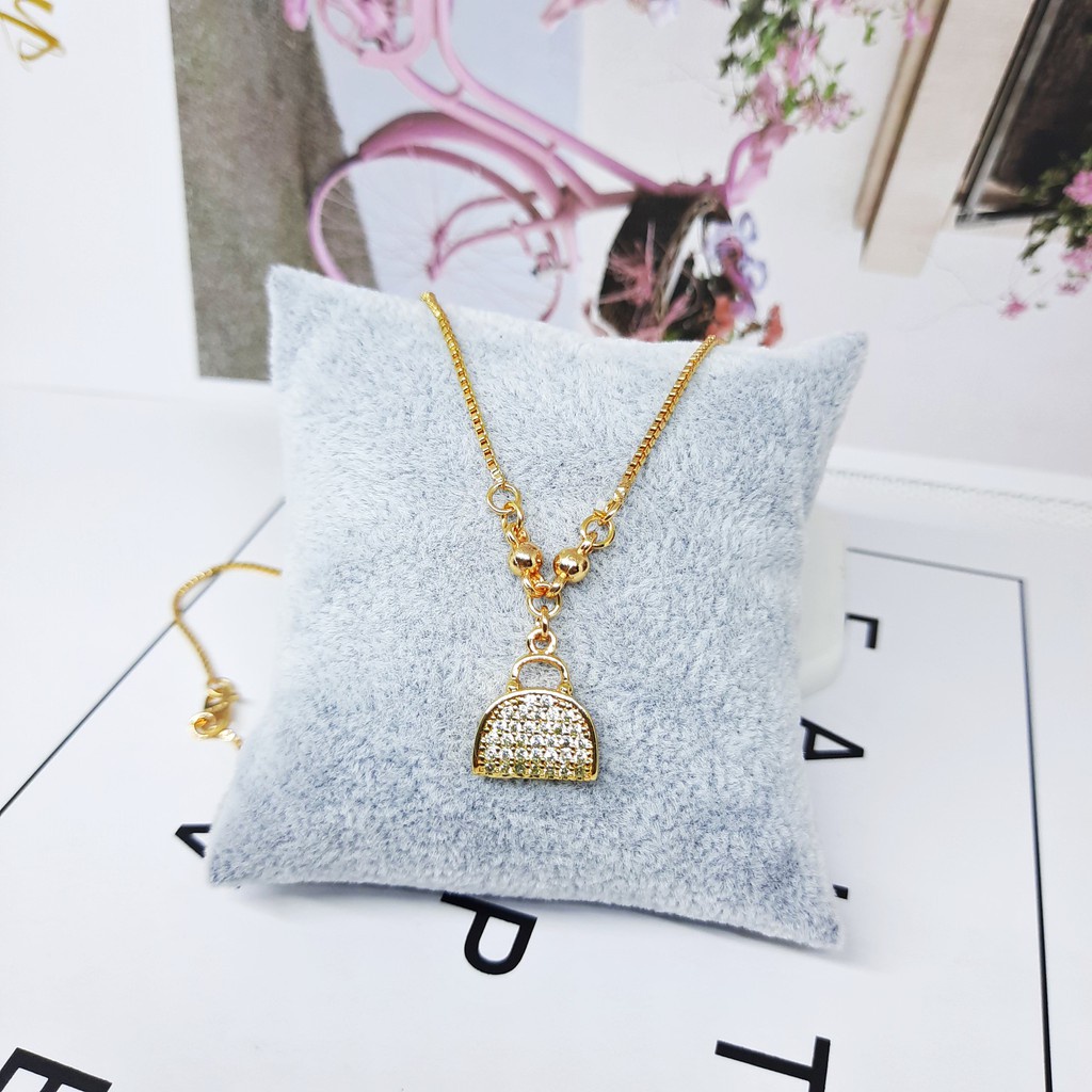 Kalung Xuping Lapis Emas Liontin Disco Ball Bandul - BN175