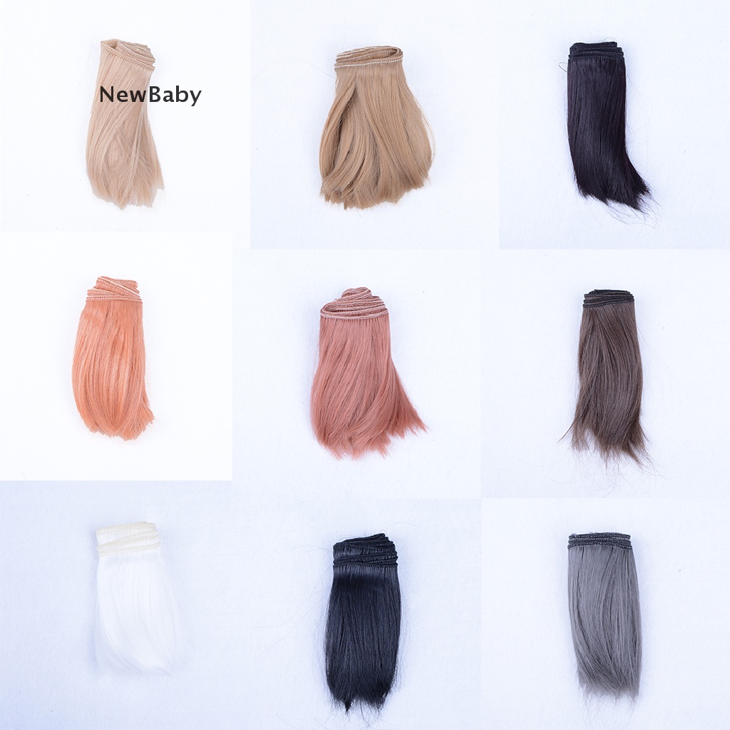 Wig Rambut Poni Welf Tahan Suhu Tinggi Ukuran 10cm X 100cm Untuk Boneka BJD 1 / 3 1 / 4