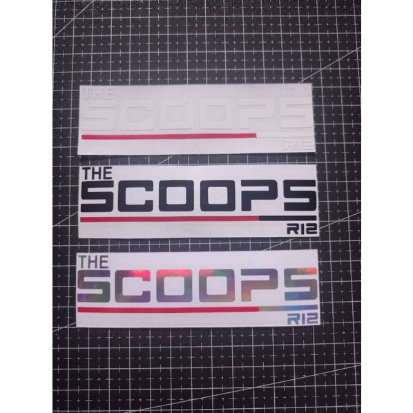 STICKER LOGO THE SCOOPS R12 SCOOPY CUTTING