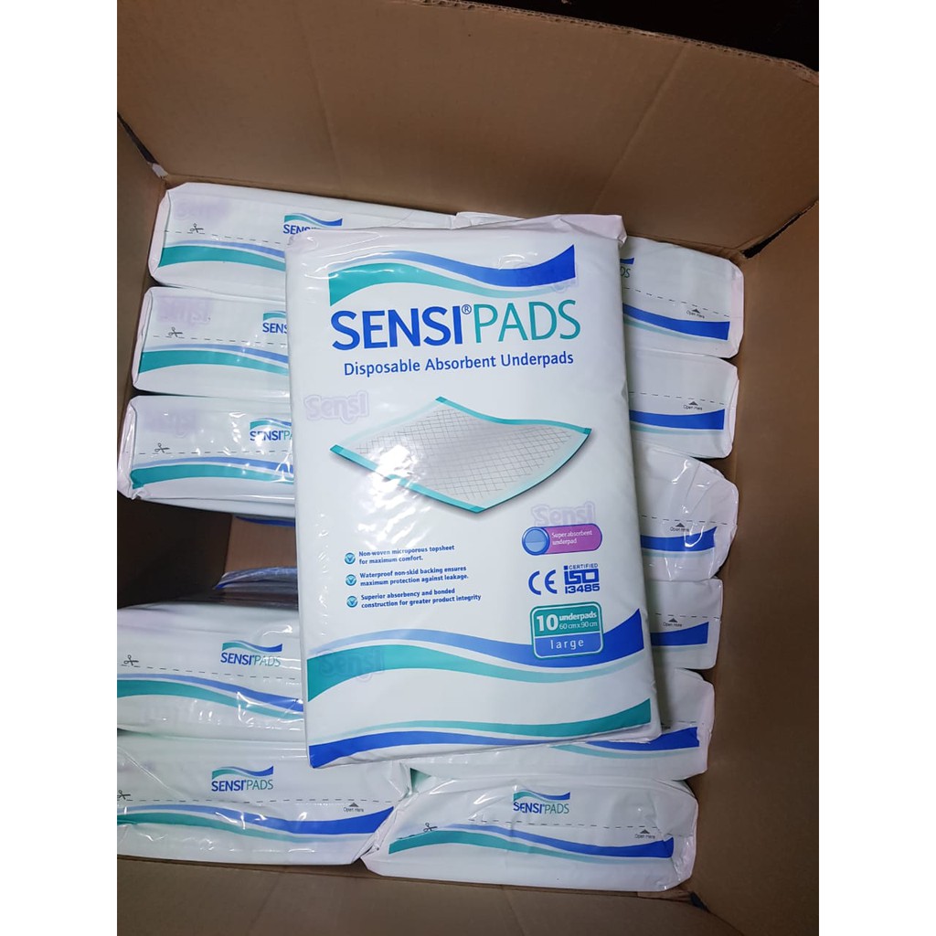 Sensi pads underpads isi 10 / Underpad Sensi / Underpads