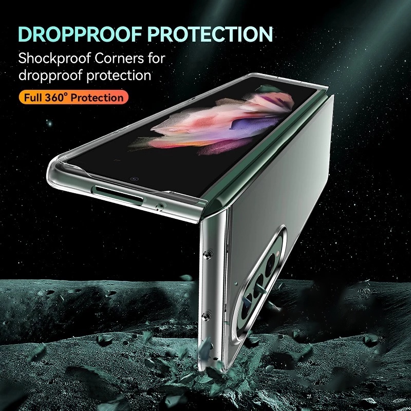 Hard Case PC Ultra Tipis Shockproof Cover Proteksi Lensa Kamera Samsung Galaxy Z Fold 3