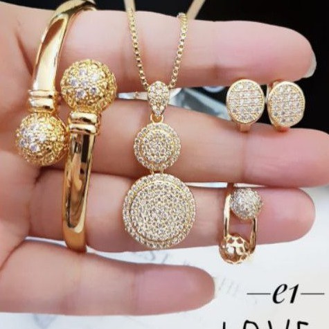 Xuping set perhiasan lapis emas 24k 1419m