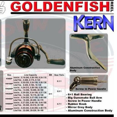 Reel GOLDEN FISH KERN (POWER HANDLE)