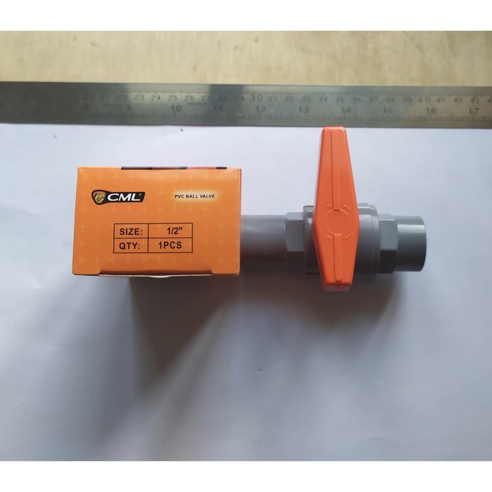 Ball Valve 1/2&quot; Polos Stop Kran Plastik PVC Model Camel Taiwan