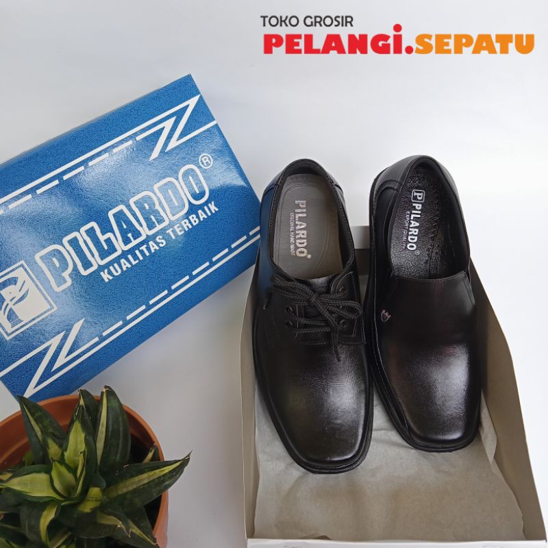 Sepatu Kantor Pria- Kulit- Hitam