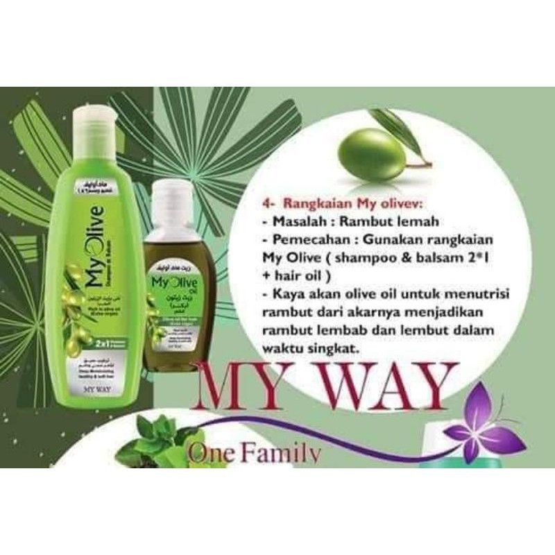 MY WAY My Olive Hair Shampoo &amp; Conditioner 2 in 1 Olive oil my way