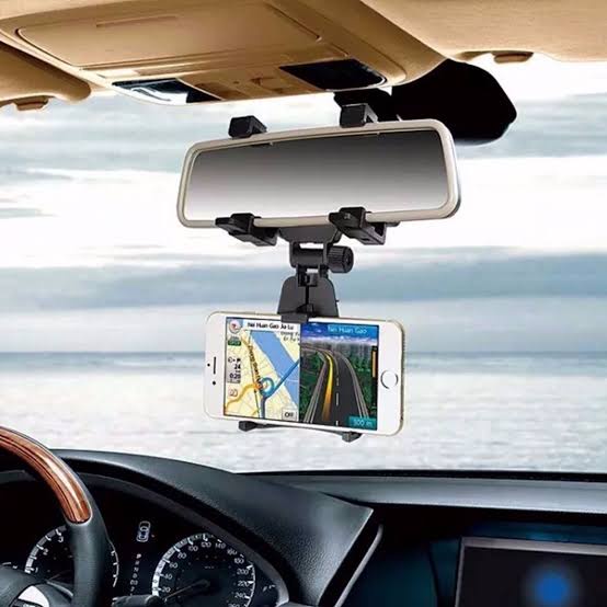 Phone Holder Mobil Kaca Spion Mobil Tengah Car Rearview Mirror Mount