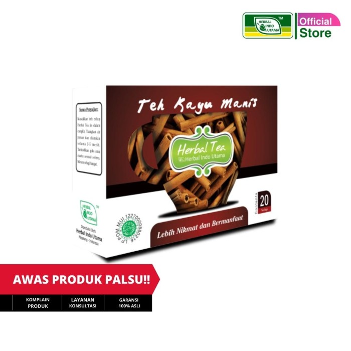 

ORIGINAL MURAH Teh Kayu Manis HIU 20sc - Teh Herbal Kayu Manis HIU 20sc Anti Bakteri