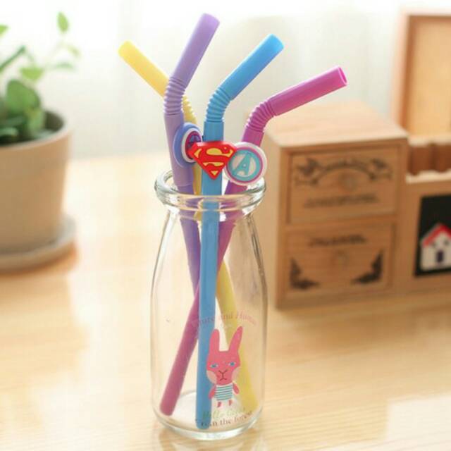 

Pulpen Gel Sedotan Super Heroes 0.38mm