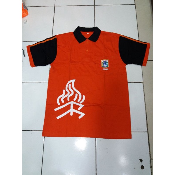 Kaos kerah lengan pendek PPSU